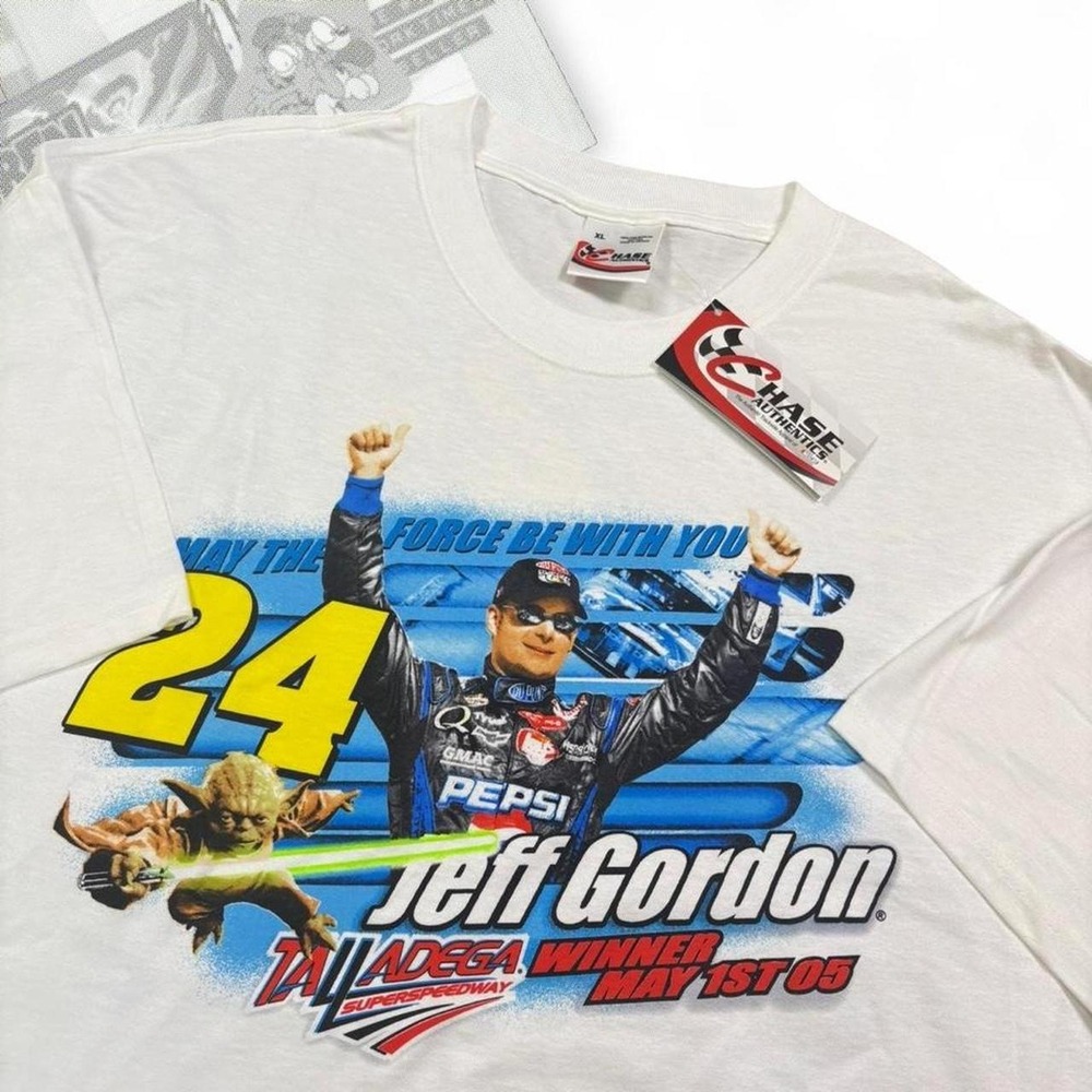 Vintage Jeff Gordon Pepsi Star Wars Racing Shirt Yoda Talladega 2005 NWT XL